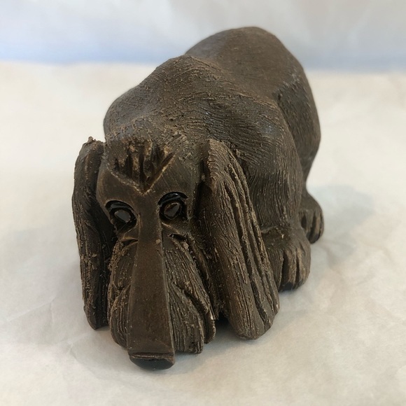 SOLD Artesania Rinconada Bloodhound Brown Dog Hound #116 Figurine  -- 2 1/2" - Picture 1 of 5